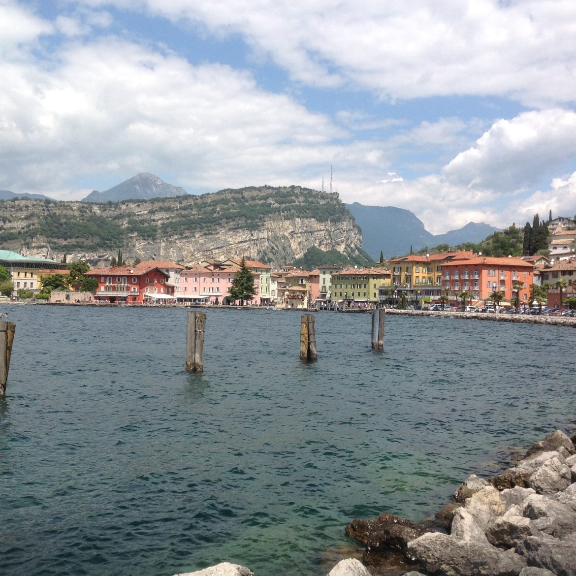 Looking towards the village of Torbole